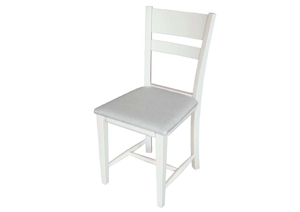 Καρέκλα Tomy με ύφασμα Λευκό, 42x47x88 εκ., Genomax